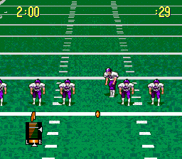 Pro Quarterback back cover for Super Nintendo